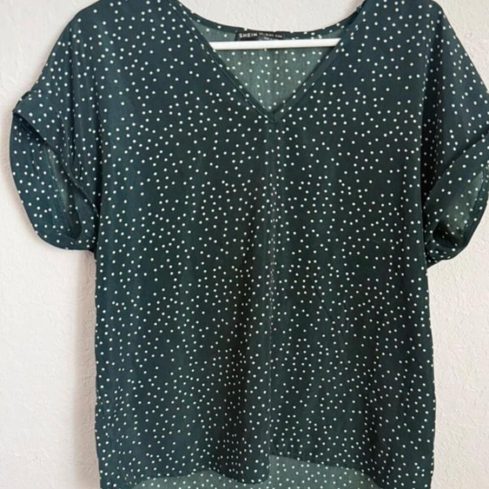 Shein Women's Green Blouse